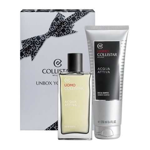 Collistar Unbox Your Style zestaw Acqua Attiva woda toaletowa spray 100ml + żel pod prysznic 250ml