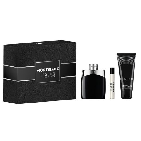 Mont Blanc Legend zestaw woda toaletowa spray 100ml + woda toaletowa spray 7.5ml + żel pod prysznic 100ml