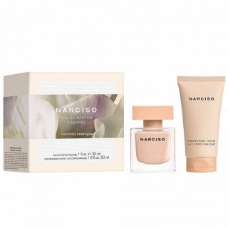 Narciso Rodriguez Narciso Poudree zestaw woda perfumowana spray 30ml + balsam do ciała 50ml