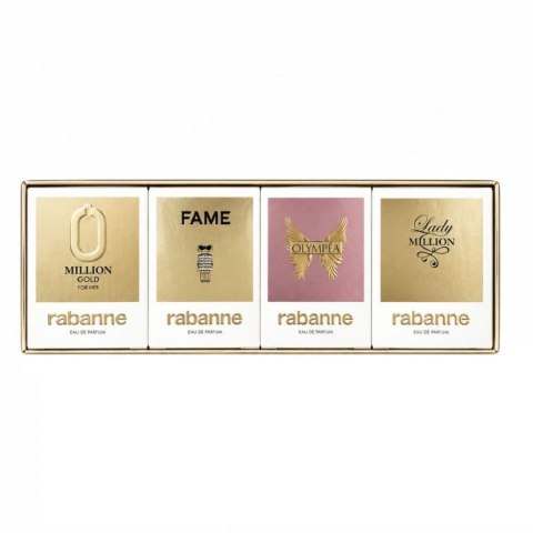 Paco Rabanne Feminine zestaw Lady Million woda perfumowana 5ml + Fame woda perfumowana 4ml + Olympea woda perfumowana 6ml + Million Gold woda