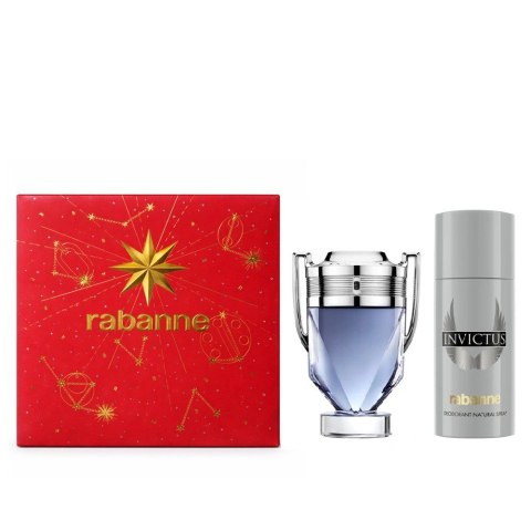 Paco Rabanne Invictus zestaw woda toaletowa spray 100ml + dezodorant spray 150ml