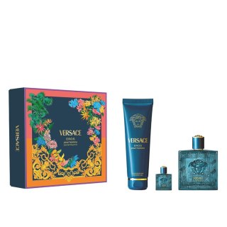 Versace Eros Pour Homme zestaw woda toaletowa spray 100ml + żel pod prysznic 150ml + miniatura wody toaletowej spray 5ml