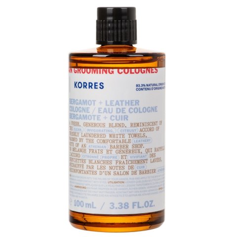 Korres Athenian Grooming Bergamot + Leather woda kolońska 100ml
