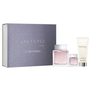 Calvin Klein Euphoria Men zestaw woda toaletowa spray 100ml + woda toaletowa spray 15ml + balsam po goleniu 100ml